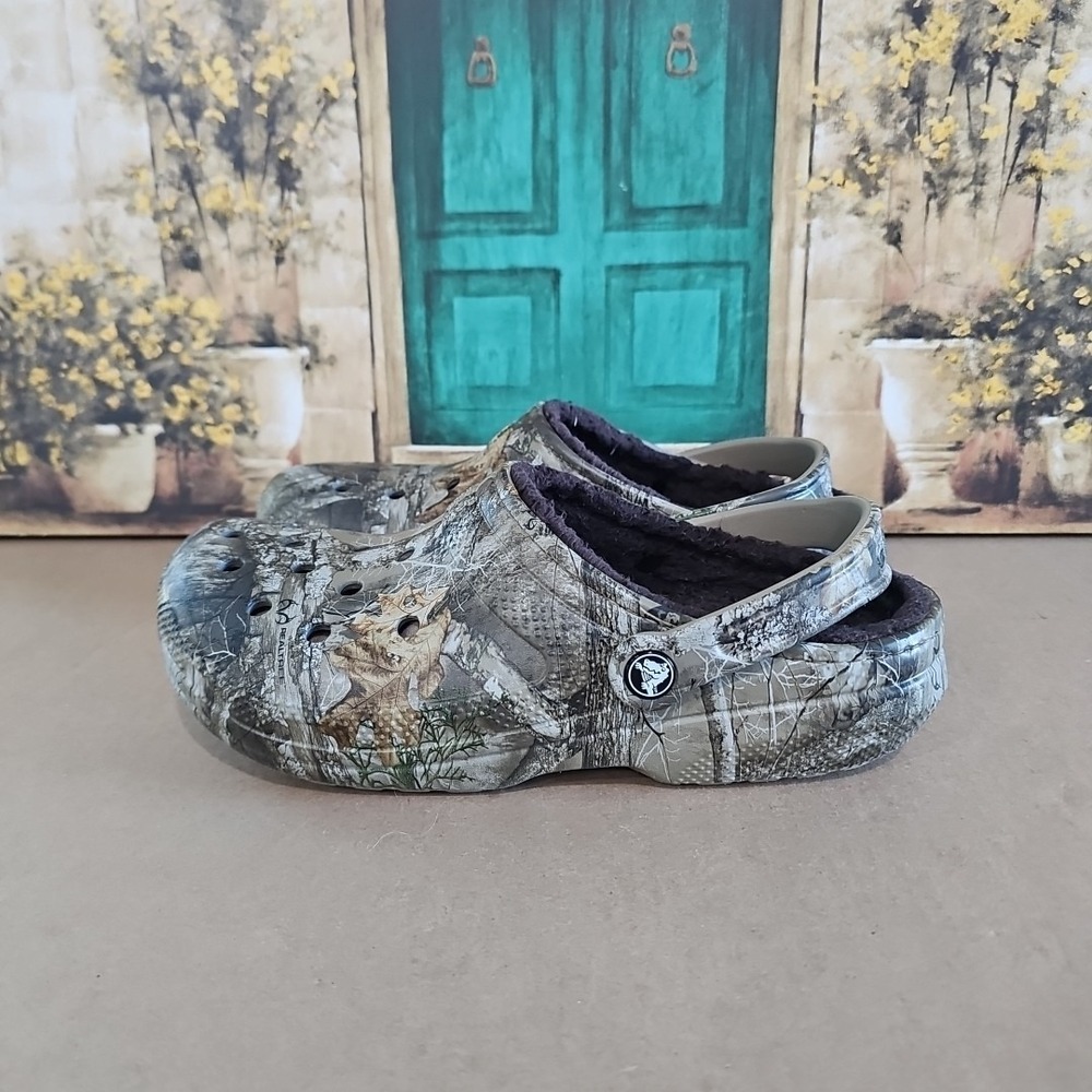 Crocs x Realtree Edge Classic Lined Camouflage Clog 205377 280 Size Men 8 / W10